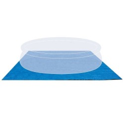 Tapis de sol pour piscine autoportante INTEX - 472 x 472 cm - Épaisseur 0,13 ...