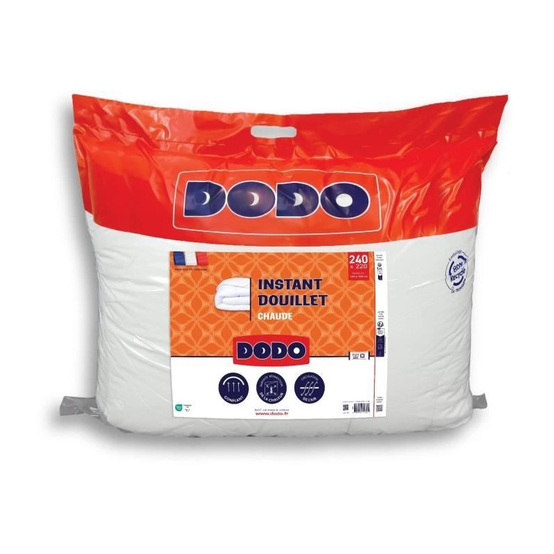DODO - Couette chaude - Instant douillet - 220 x 240 cm - 2 personnes