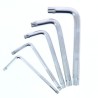 jeu de 5 clés coudées XZN - PRECISION STEEL - 12 Pans mâles - 5-6-8-10-12 - A...