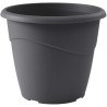 Pot de fleurs rond non percé - EDA - MARINA - 23 L - Ø 40 x H 33,7 cm - Gris ...