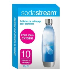 Tablettes de nettoyage SODASTREAM - Nettoie et assainit vos bouteilles de gaz...