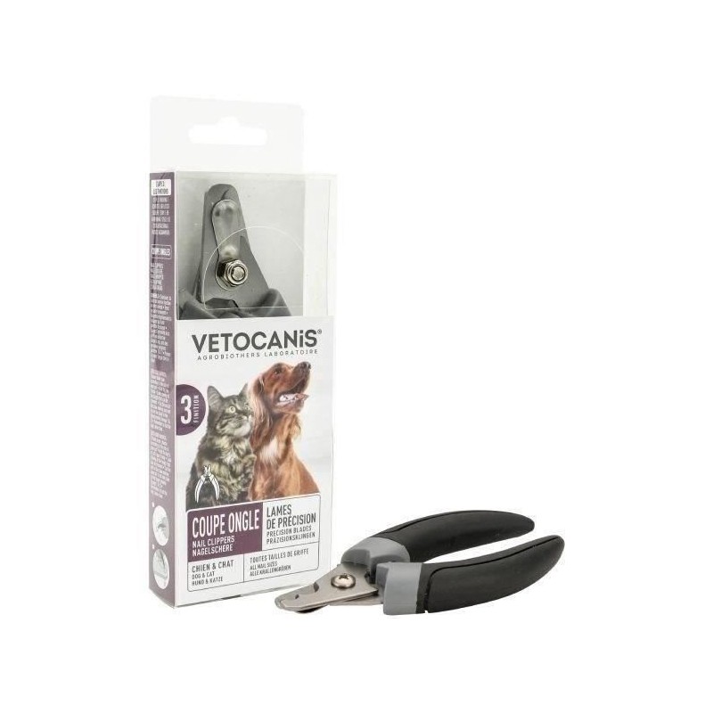 Coupe-ongle - VETOCANIS - BIO000441 - 2 Tailles - Chien/Chat