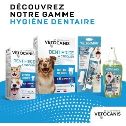 Dentifrice a croquer anti-tartre - VETOCANIS - Pour chien - 30 comprimés