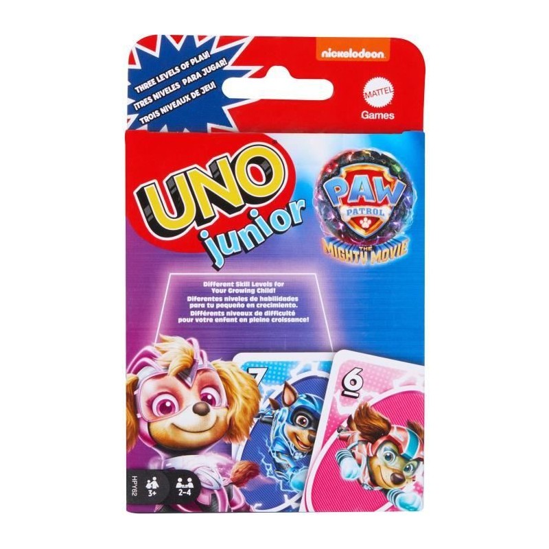 Mattel Games - Uno Junior-Pat' Patrouille : La Super Patrouille-Jeu