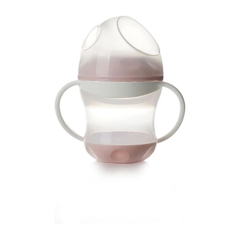 THERMOBABY Tasse anti-fuites + couv - Rose poudré