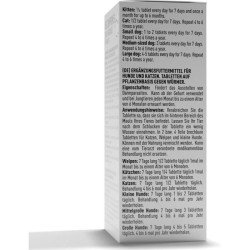 Comprimés contre les vers intestinaux - VETOCANIS - VerZen - Pour chien et ch...