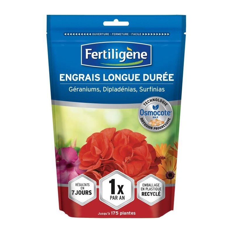 FERTILIGeNE - Engrais Longue durée Osmocote max Géraniums, Dipladénias, Surfi...