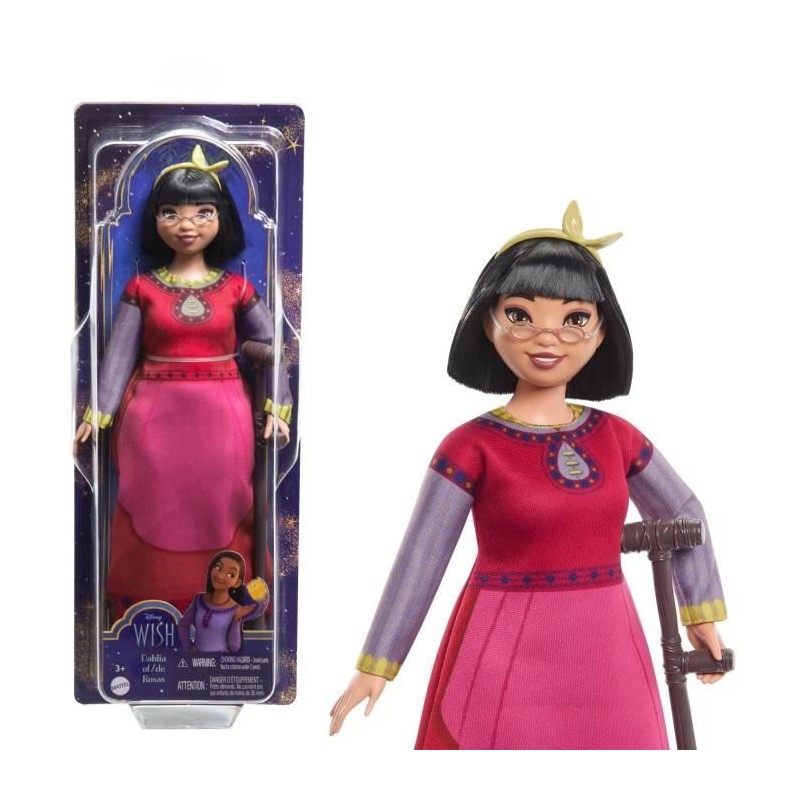 Disney Dahlia du Royaume de Rosas Poupée Wish articulée avec