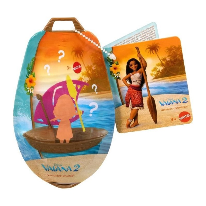 MATTEL Disney Vaiana 2 Pirogue et ses 3 surprises JBT68