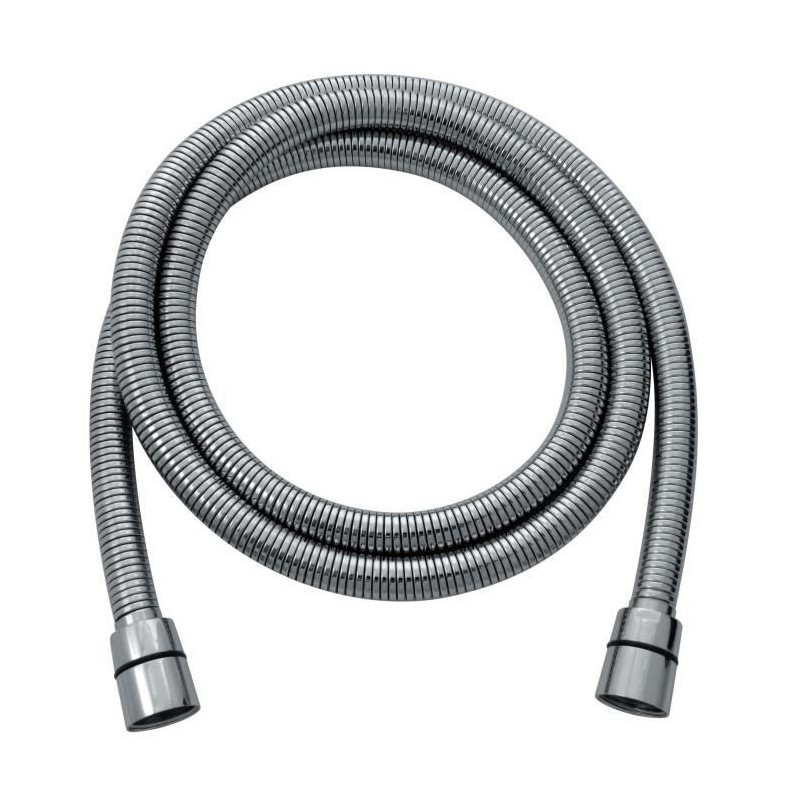 Flexible de douche - ROUSSEAU - double agrafage en inox chromé - extensible 1...