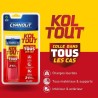 Colle de fixation et d'étanchéité - CYANOLIT - Blanc - Blister 50ml - Pratiqu...