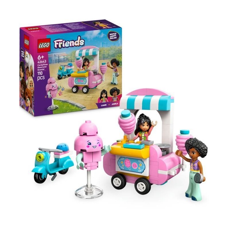 LEGO Friends 42643 Stand de barbes a papa et scooter - Jouet pour enfants des...
