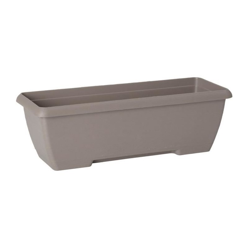 Jardiniere - GARDEN ID Teramo - Taupe 60 cm - Solidité - Réserve d'eau intégr...