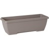 Jardiniere - GARDEN ID Teramo - Taupe 60 cm - Solidité - Réserve d'eau intégr...