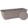 Jardiniere - GARDEN ID Teramo - Taupe 60 cm - Solidité - Réserve d'eau intégr...