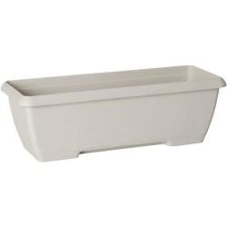Jardiniere - GARDEN ID Teramo - Blanc 60 cm - Solidité - Réserve d'eau intégr...