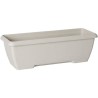Jardiniere - GARDEN ID Teramo - Blanc 60 cm - Solidité - Réserve d'eau intégr...