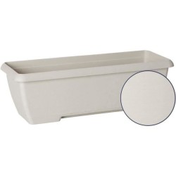 Jardiniere - GARDEN ID Teramo - Blanc 60 cm - Solidité - Réserve d'eau intégr...
