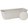 Jardiniere - GARDEN ID Teramo - Blanc 60 cm - Solidité - Réserve d'eau intégr...