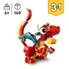 LEGO 31145 Creator 3en1 Le Dragon Rouge Jouet avec 3 Figurines d'Animaux, don...