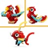 LEGO 31145 Creator 3en1 Le Dragon Rouge Jouet avec 3 Figurines d'Animaux, don...