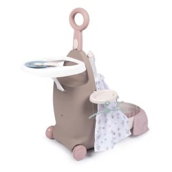 Valise Nurserie 3 en 1 - Baby Nurse - Pour Poupons jusqu'a 42cm - Beige/Rose/...