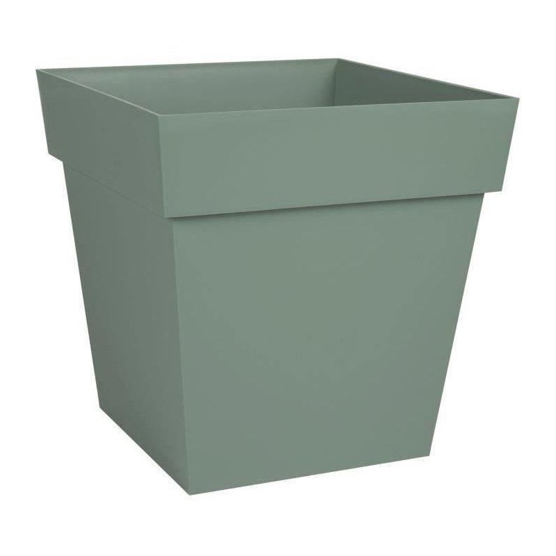 Pot de fleurs Carré 32 cm - EDA - Toscane - 22 L - 32 x 32 x H.32 cm - Vert L...
