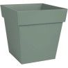 Pot de fleurs Carré 32 cm - EDA - Toscane - 22 L - 32 x 32 x H.32 cm - Vert L...