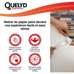 Décolleur papier peint - QUELYD - Dissoucol - Lessive - Supprime les résidus ...
