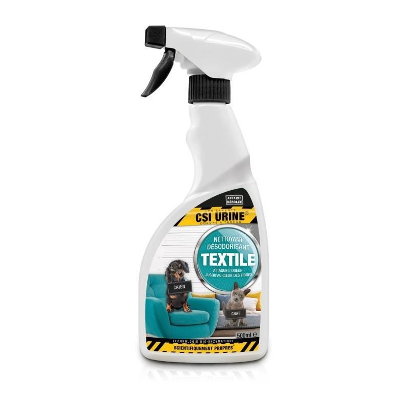 Nettoyant désodorisant textile - CSI URINE - 500ML - Élimine odeurs, digere t...