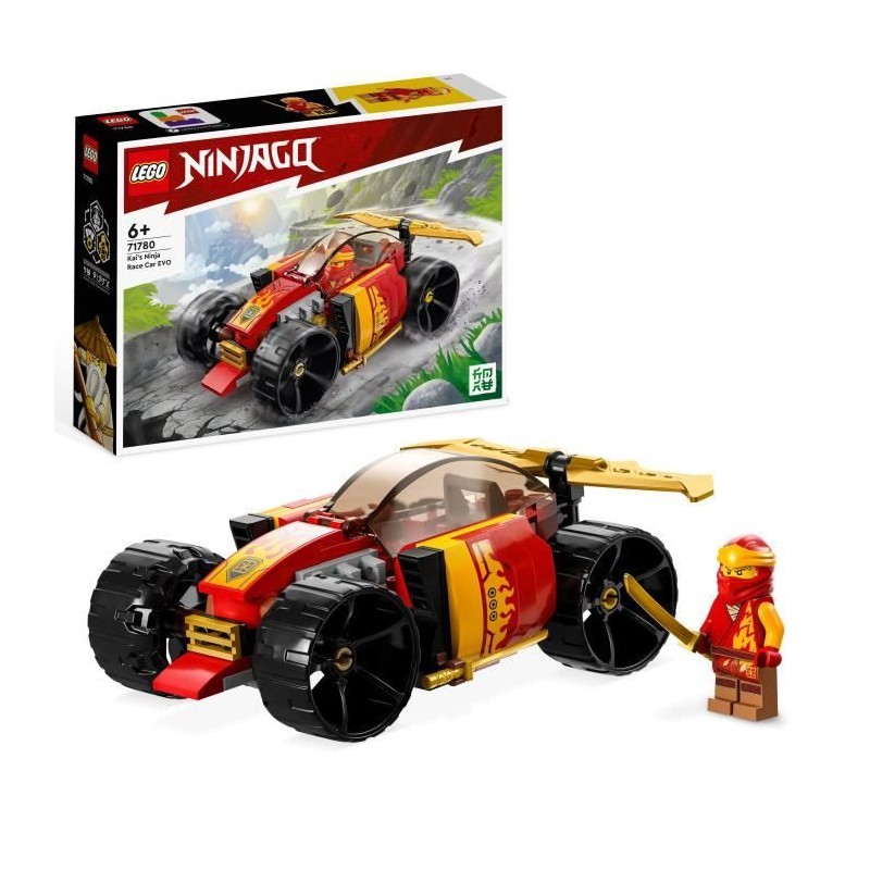 LEGO NINJAGO 71780 La Voiture de Course Ninja de Kai – Évolution, Jouet Voitu...