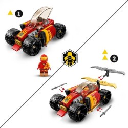 LEGO NINJAGO 71780 La Voiture de Course Ninja de Kai – Évolution, Jouet Voitu...