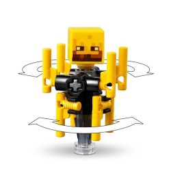 LEGO Minecraft 21266 La bataille de la lave du Nether - Jouet pour fans de je...