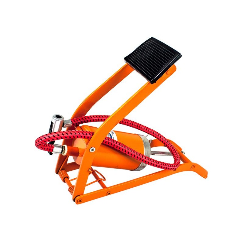 Pompe a pied 3 bars Maxi - PRECISION STEEL - Pour pneus auto, moto, vélo - va...