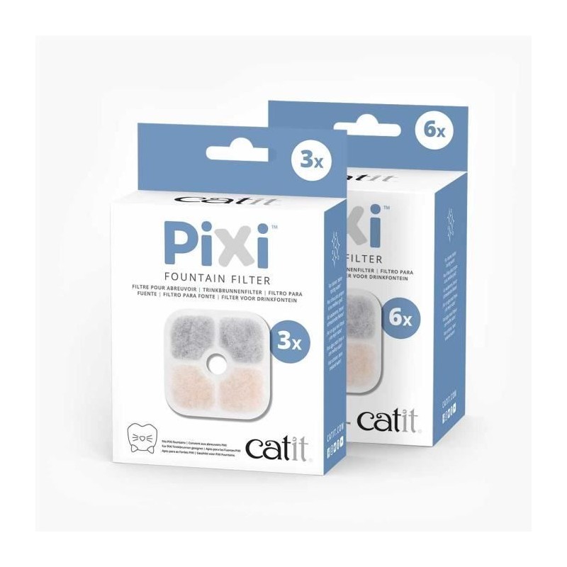 CATIT 3 Filtres pour fontaine a eau PIXI