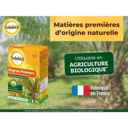 SOLABIOL Engrais palmiers et plantes méditerranéennes - 1,5kg - Jusqu'a 7 pal...