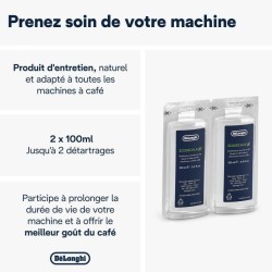 DELONGHI DLS C200 Détartrant EcoDecalk Mini 2x100ml pour toutes les machines ...