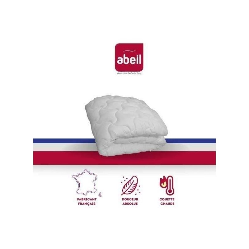 ABEIL Couette chaude Douceur Absolue 220x240 cm blanc
