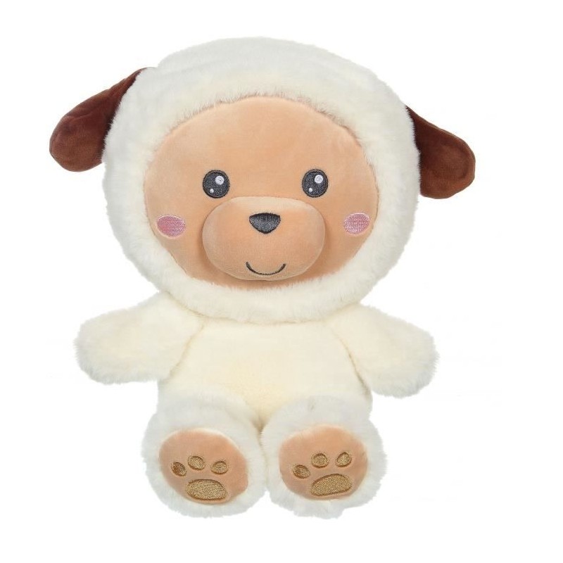 Peluche Chien Hoody Pets - GIPSY TOYS - Creme, 24 cm