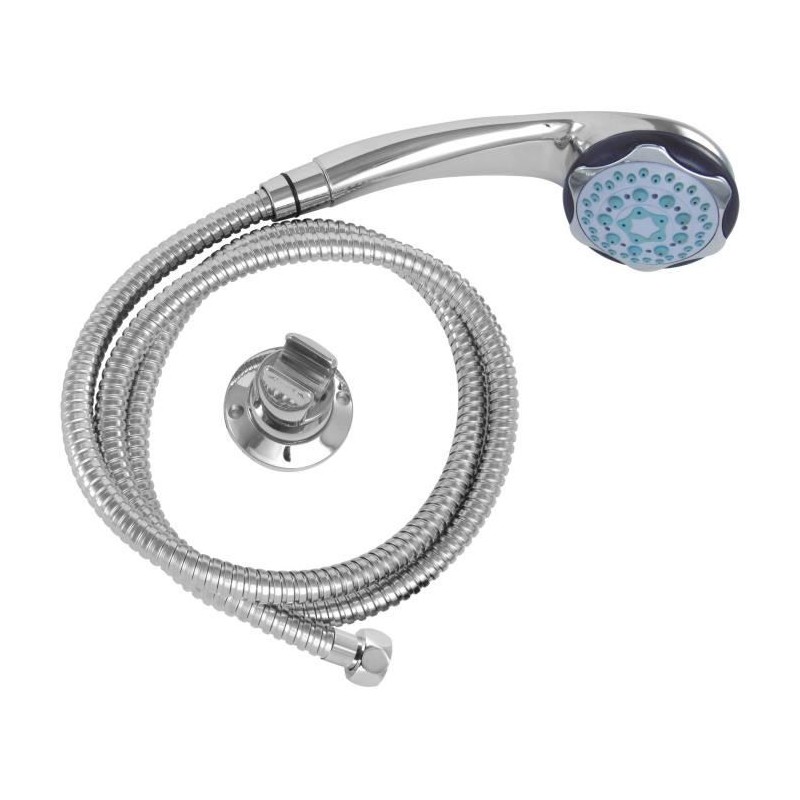 Pommeau de douche ROUSSEAU Combiné Flexible 5 JETS HEKO chromé