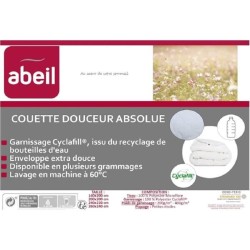 ABEIL Couette chaude Douceur Absolue 220x240 cm blanc