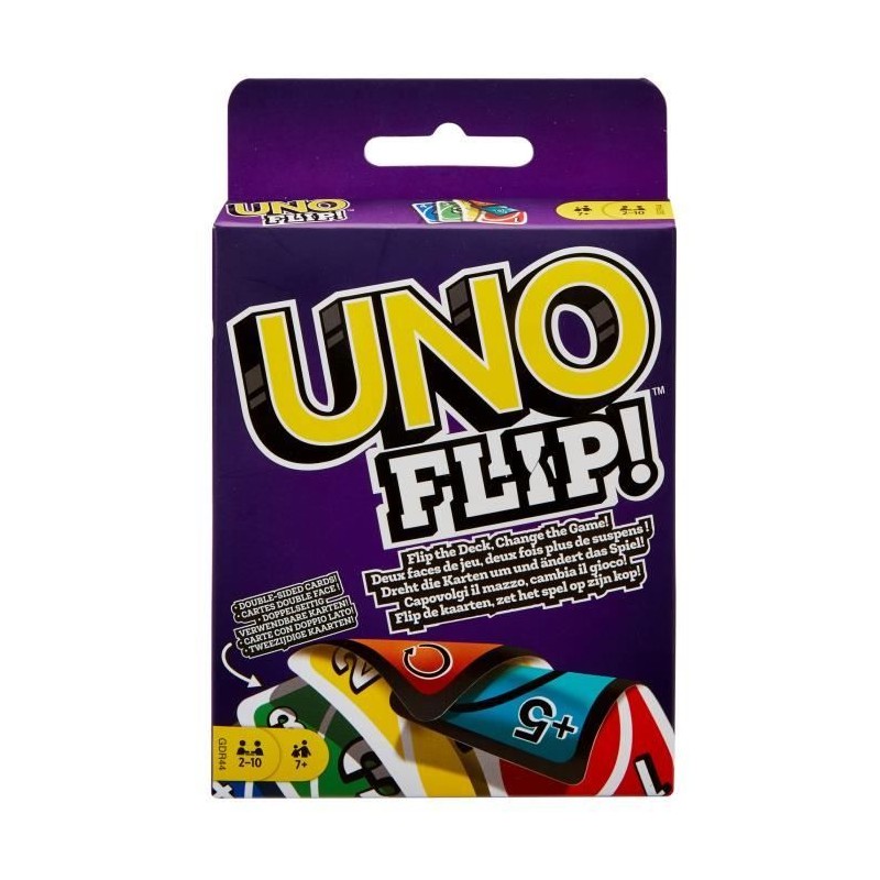 Mattel Games - Uno Flip Side - Jeu de cartes Familles - 7 ans et +