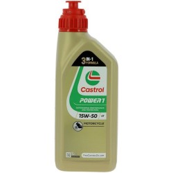 Huile moteur - CASTROL Power 1 4T 15W-50 - 1L - 15W50