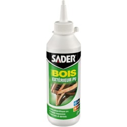 Colle bois extérieur - SADER - PU Polyuréthane - Ultra résistante - Humidité ...