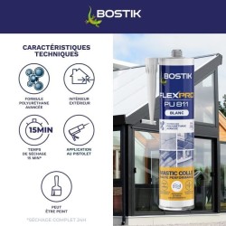 Mastic colle/joint - BOSTIK - Flexpro PU811 - Tous matériaux - Intérieur/exté...