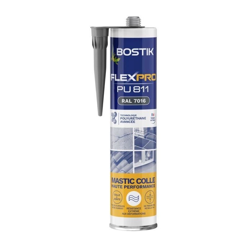 Mastic colle/joint - BOSTIK - Flexpro PU811 - Tous matériaux - Intérieur/exté...