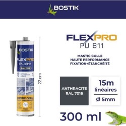 Mastic colle/joint - BOSTIK - Flexpro PU811 - Tous matériaux - Intérieur/exté...