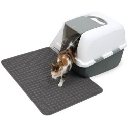 CAT IT Tapis pour bac a litiere - Grand format - 90 x 60 cm (35,5 x 23,5 po) ...