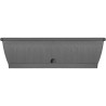 Jardiniere - GARDEN ID Terraflor - Anthracite 60cm - Solidité - Réserve d'eau...