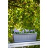 Jardiniere - GARDEN ID Terraflor - Anthracite 60cm - Solidité - Réserve d'eau...